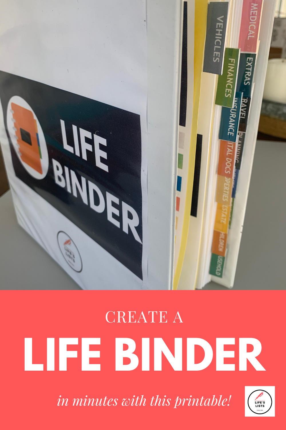 Organize Your Important Household Information with A Life Binder