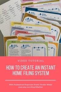 How to Create an Instant Home Filing System