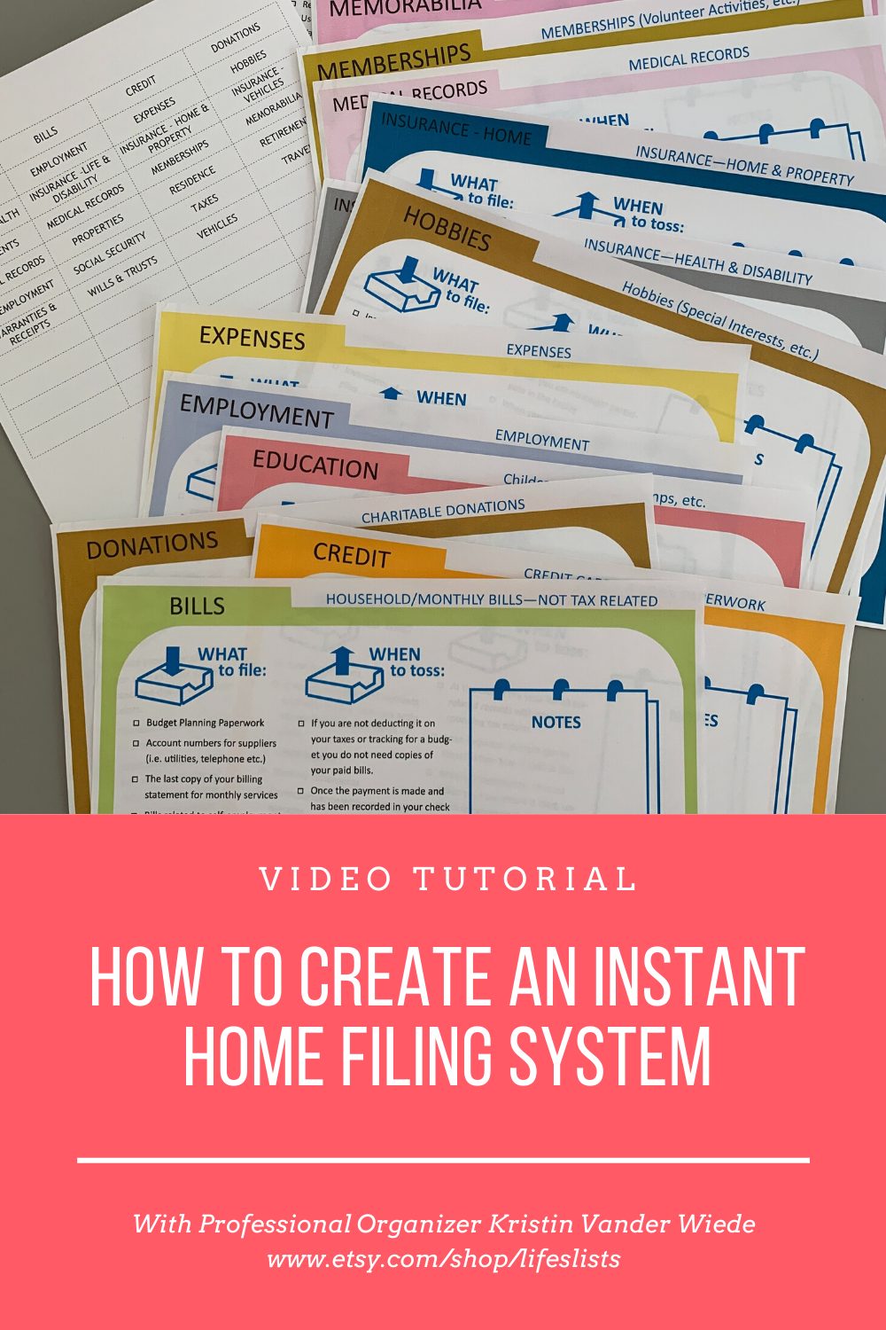 How to Create an Instant Home Filing System Livable Solutions