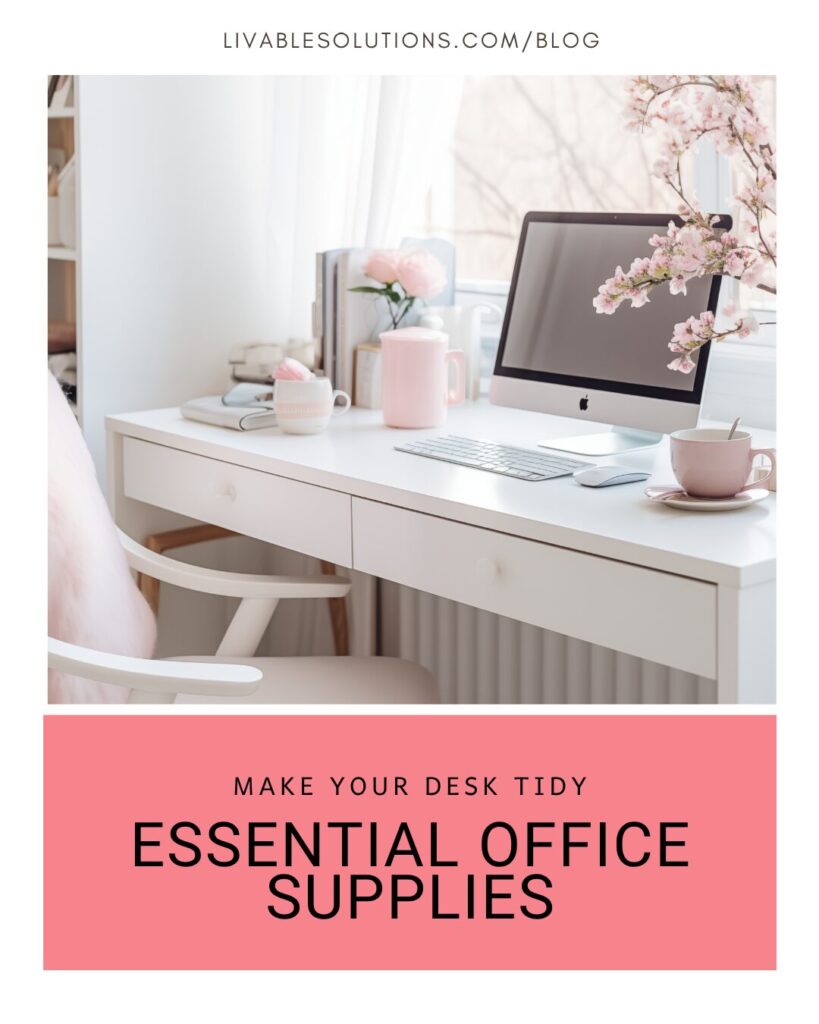 Essential Office Supplies for A Tidy Desk - Livable Solutions Blog