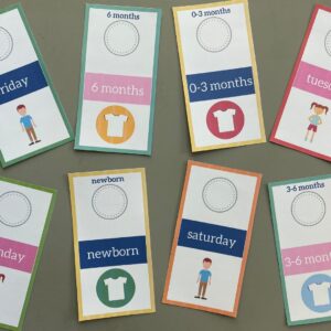 Kids clothing labels from Life's Lists Kids Clothing organizer - Livable Solutions Blog