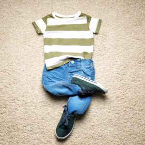 Back to school outfit laid out - Livable Solutions Blog