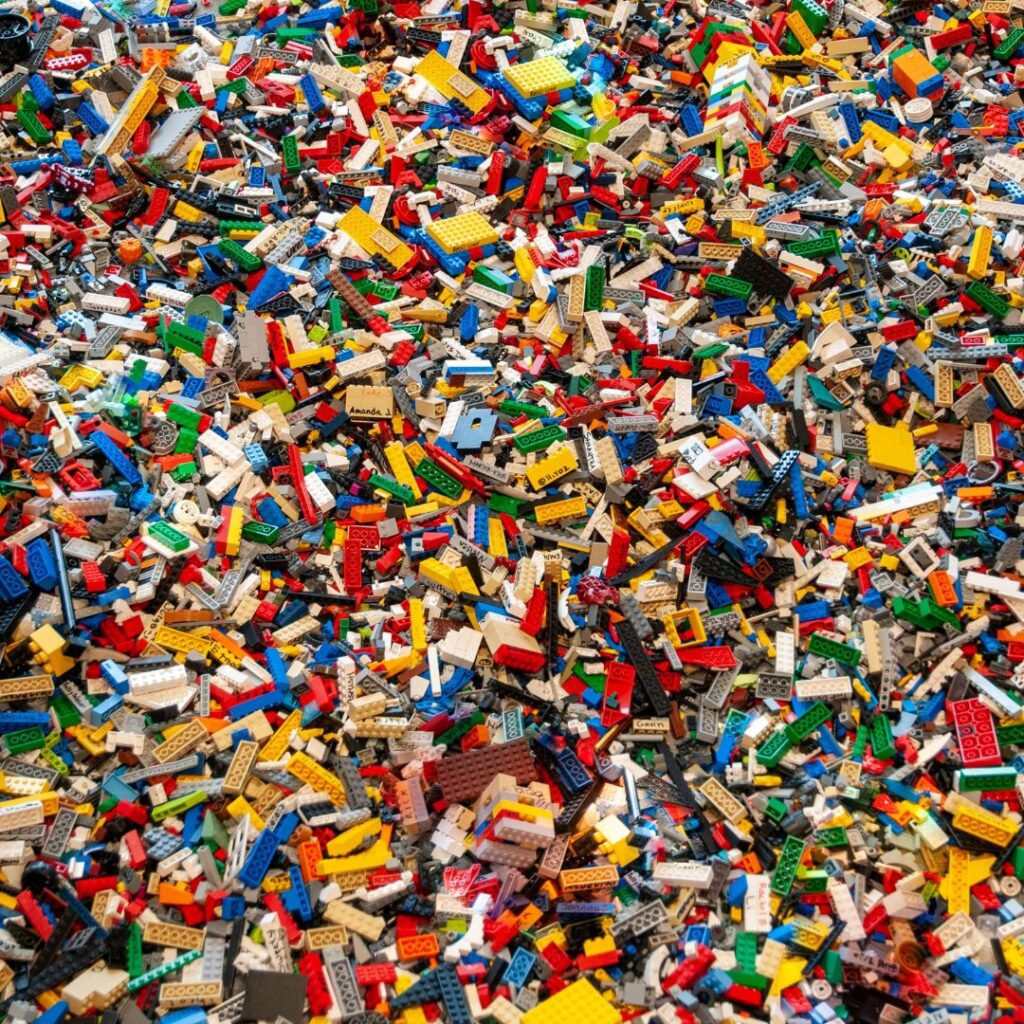 LEGO pile - Livable Solutions LEGO Organization Blog