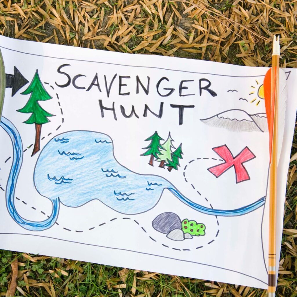 Scavenger Hunt Outdoor game ideas from Livable Solutions Professional Organizing