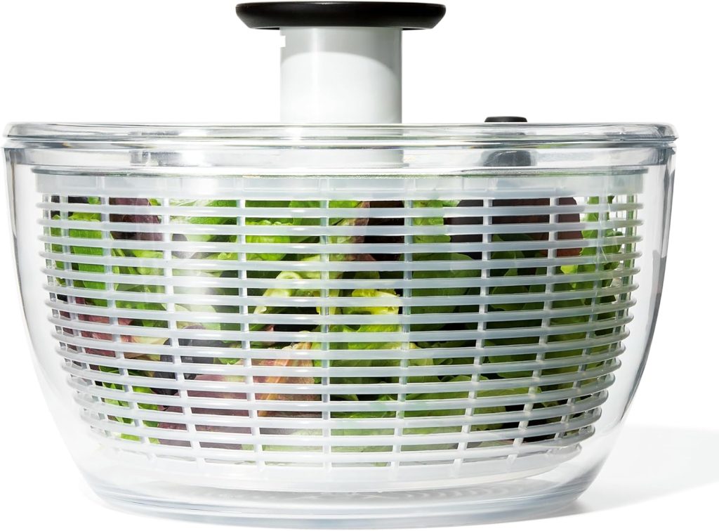 Salad Spinnter iwth Storage Lid - Summer Meal Prep Blog Livable Solutions