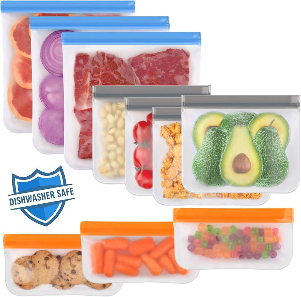 Resuable Silicone Snack Bags - Summer Meal Prep Blog Livable Solutions
