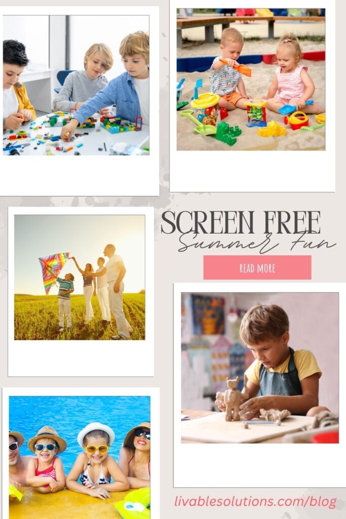 Screen Free crafting from Livable Solutions Professional Organizing
