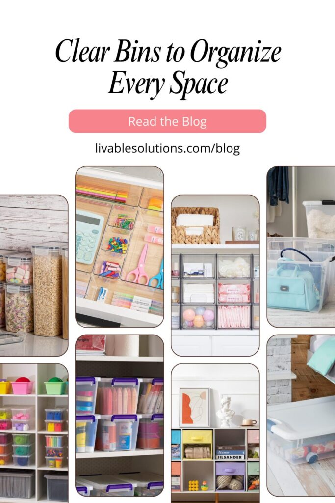 Best Clear Bins for Every Room - Livable Solutions Blog