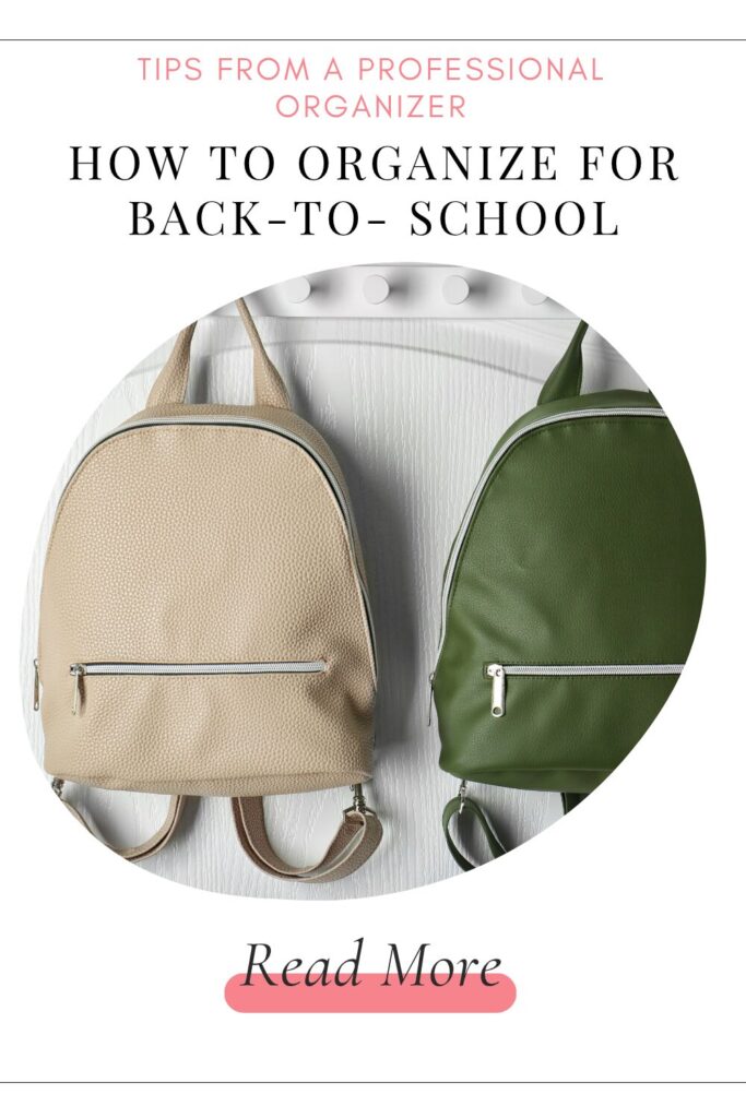 Back-To-School Organization - Livable Solutions Blog